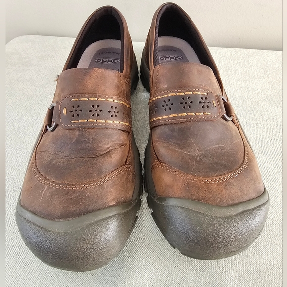 KEEN Kaci ll Womens Brown Leather Slip On Shoes - Picture 5 of 10